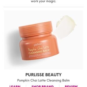 Purlisse Beauty Pumpkin Chai Latte Cleansing Balm